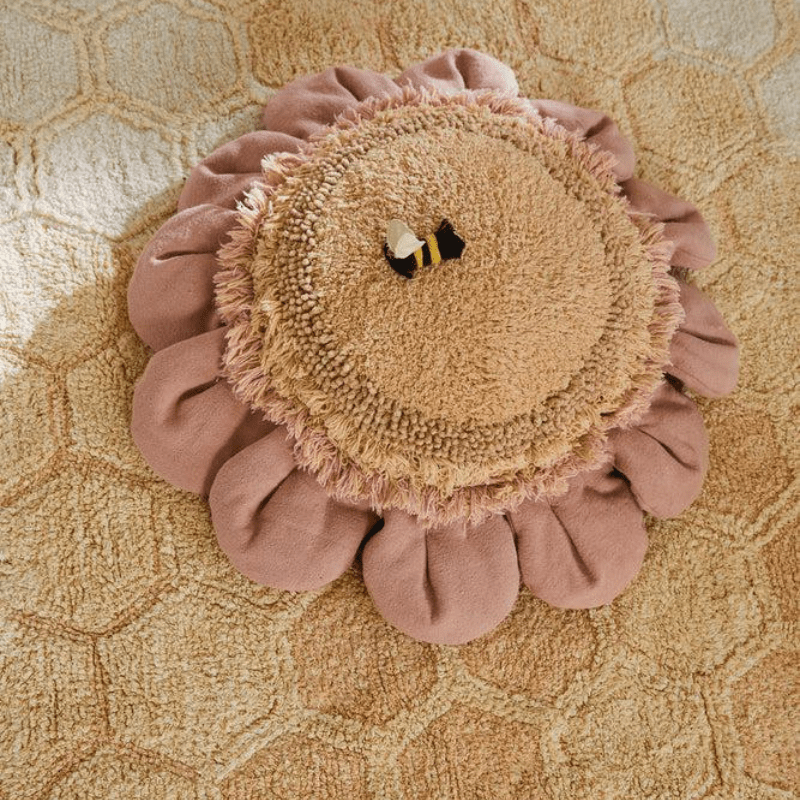 Floor Cushion Pink Daisy by Lorena Canals - Maude Kids Decor