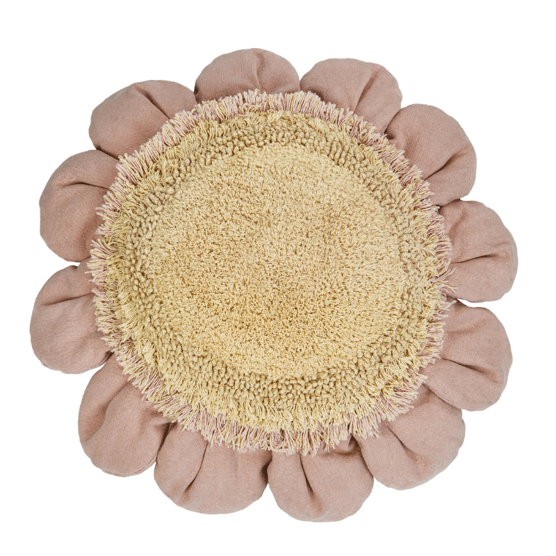 Floor Cushion Pink Daisy by Lorena Canals - Maude Kids Decor