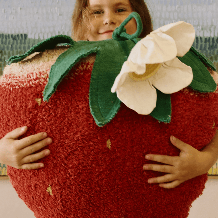 Floor Cushion Strawberry by Lorena Canals - Maude Kids Decor
