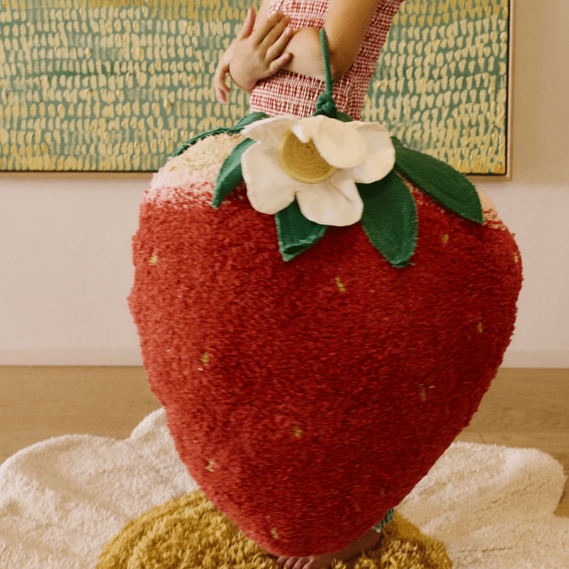 Floor Cushion Strawberry by Lorena Canals - Maude Kids Decor