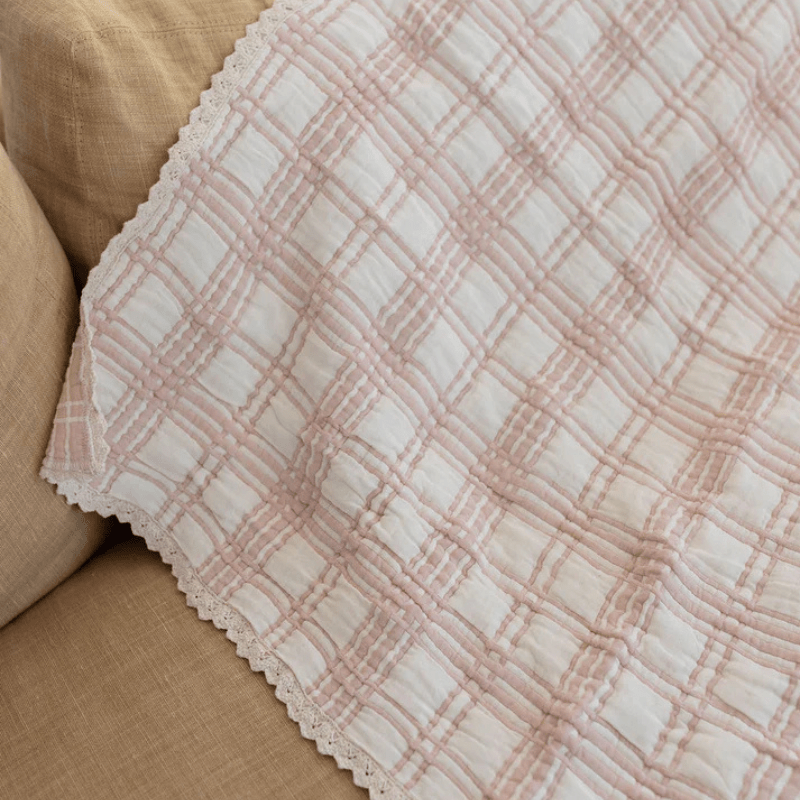 French Plaid Blanket | Petal by New Grain - Maude Kids Decor