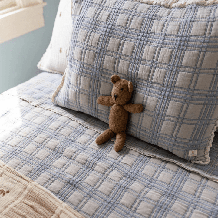 French Plaid Sham Pillowcase | Bluebelle by New Grain - Maude Kids Decor