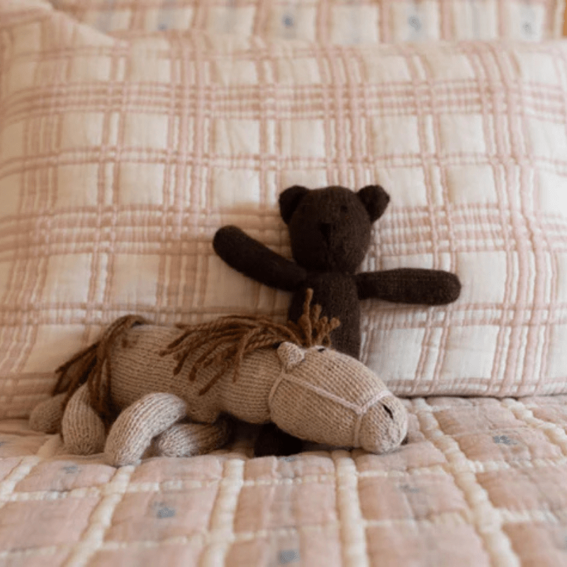 French Plaid Sham Pillowcase | Petal by New Grain - Maude Kids Decor