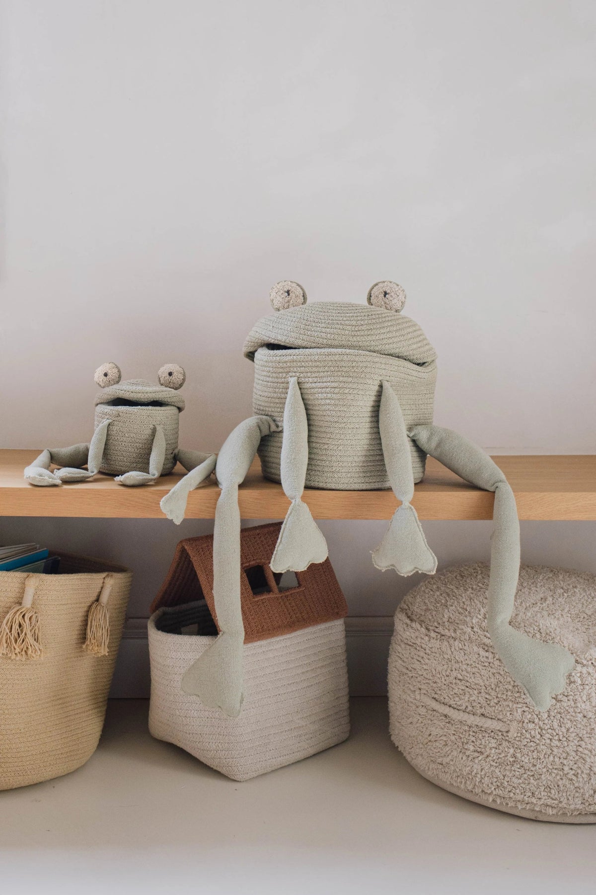 Frog Storage Basket by Lorena Canals - Maude Kids Decor