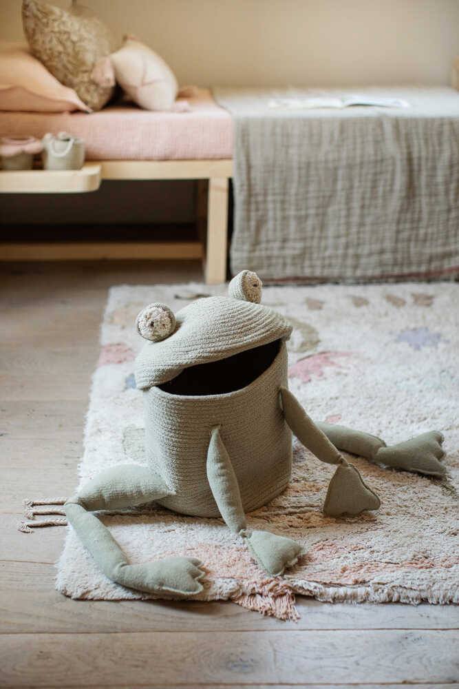 Frog Storage Basket by Lorena Canals - Maude Kids Decor