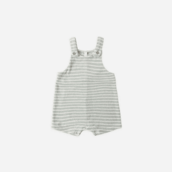 Gio Romper | Seafoam Terry Stripe by Rylee &amp; Cru - Maude Kids Decor