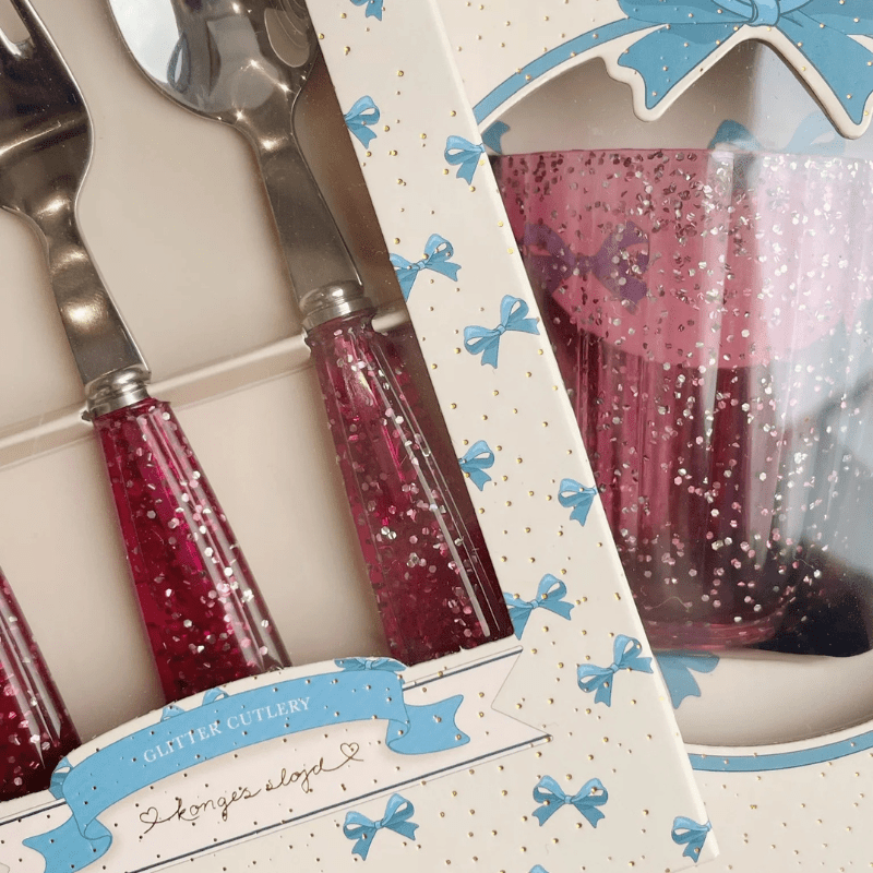 Glitter Cutlery | Sparkling Sangria by Konges Slojd - Maude Kids Decor