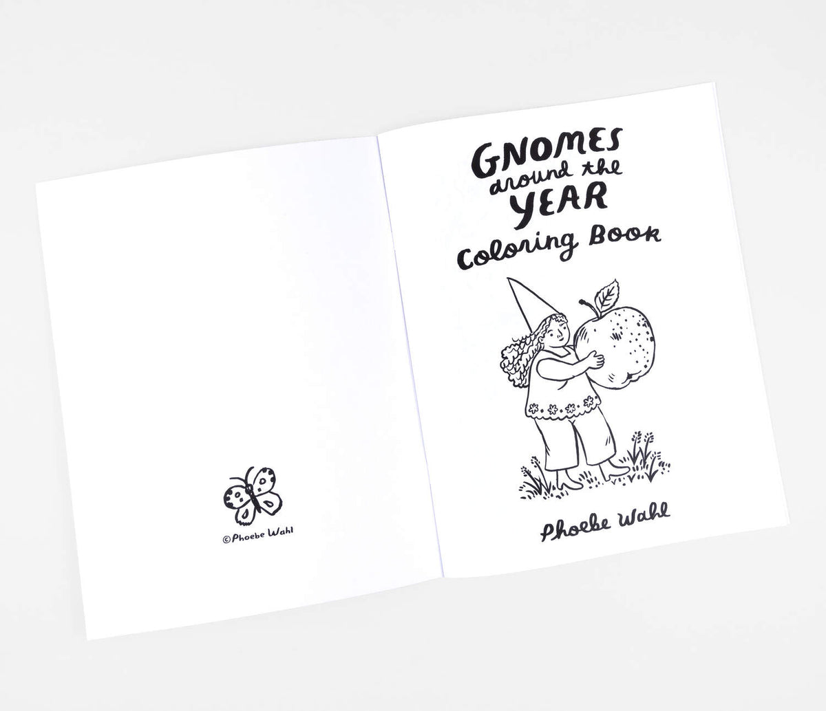 Gnomes Around the Year Colouring Book by Phoebe Wahl - Maude Kids Decor