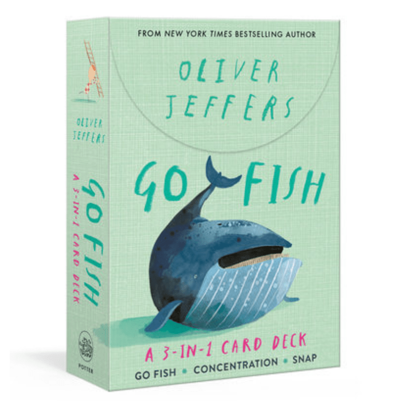 Go Fish: A 3 - in - 1 Card Deck by Oliver Jeffers - Maude Kids Decor