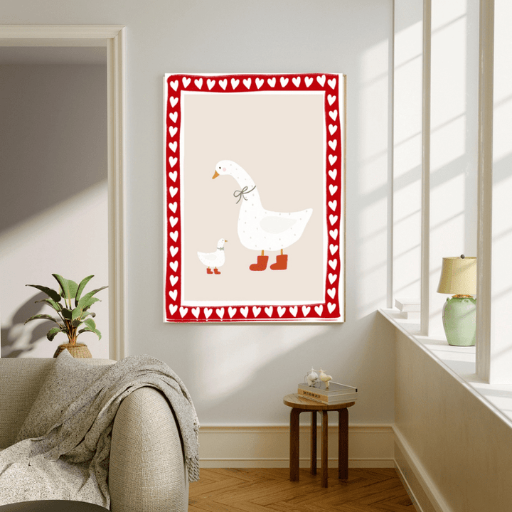 Goose Heart Nursery Art Print by Kumo Art Prints - Maude Kids Decor