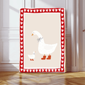 Goose Heart Nursery Art Print by Kumo Art Prints - Maude Kids Decor