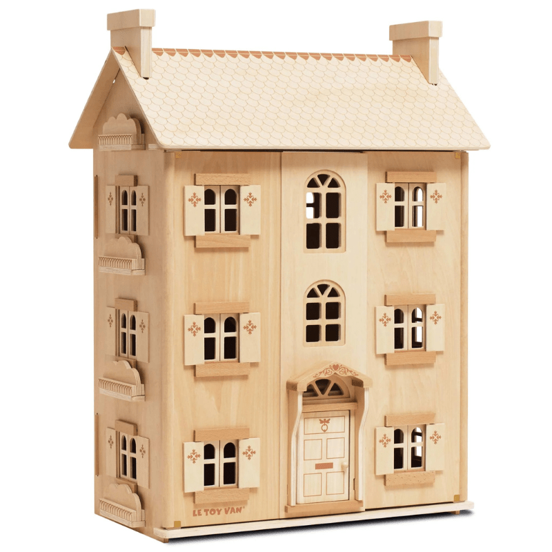 Grand Natural Wooden Doll House by Plan Toys - Maude Kids Decor