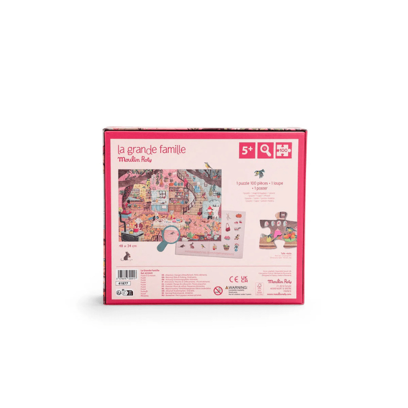 Grande Famille - At Home Puzzle by Moulin Roty - Maude Kids Decor
