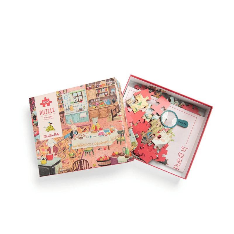 Grande Famille - At Home Puzzle by Moulin Roty - Maude Kids Decor