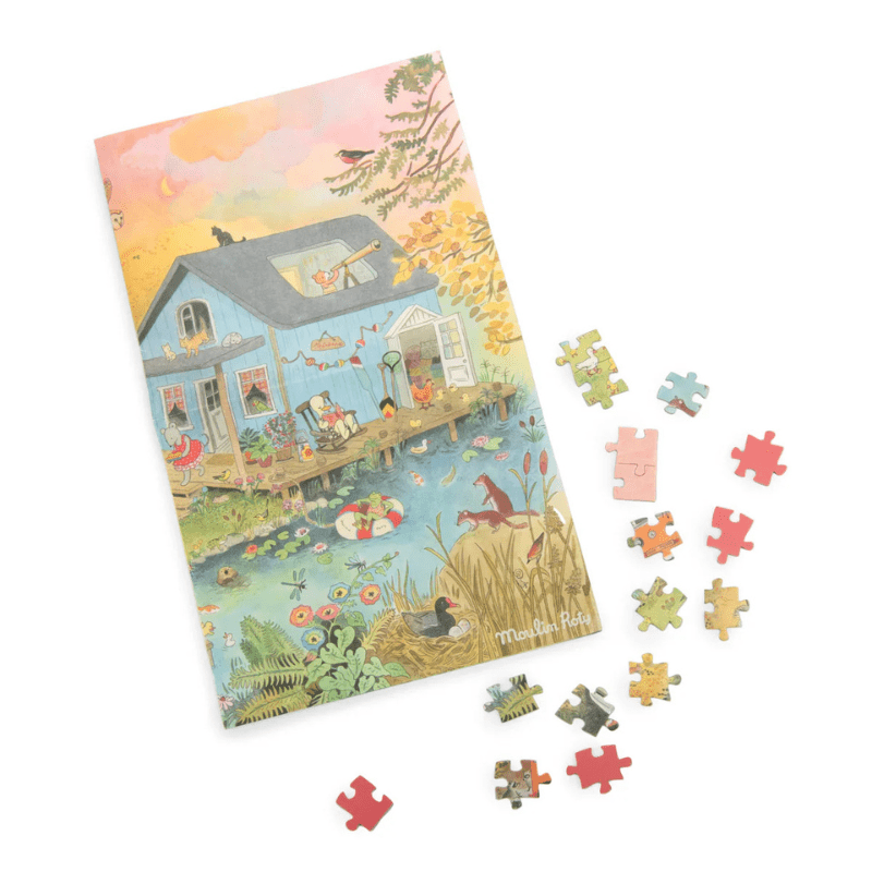 Grande Famille By the Lake Puzzle by Moulin Roty - Maude Kids Decor