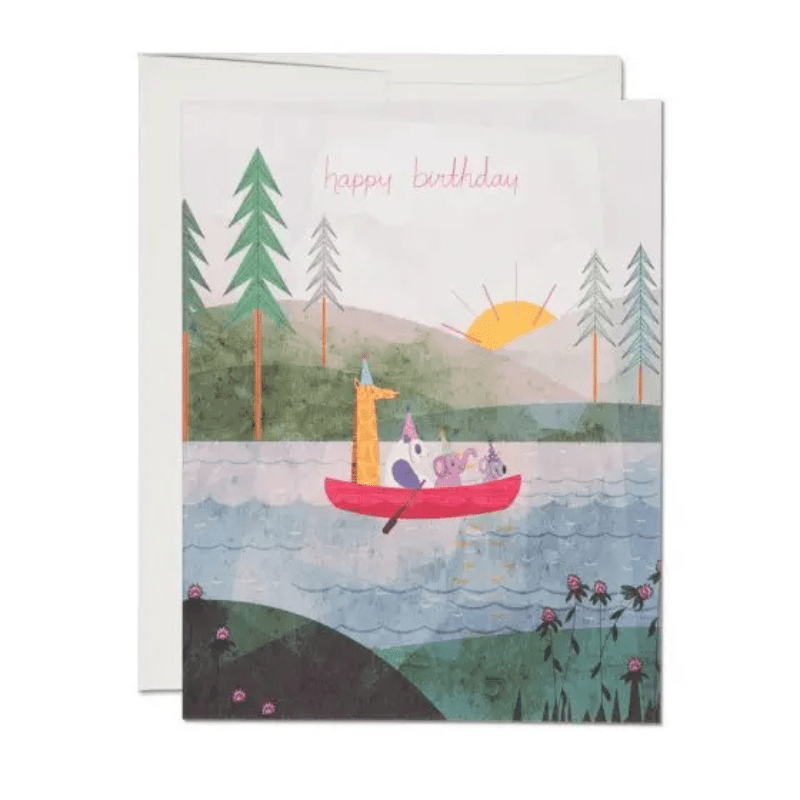 Greeting Card | Four Canoe Birthday by Red Cap Cards - Maude Kids Decor