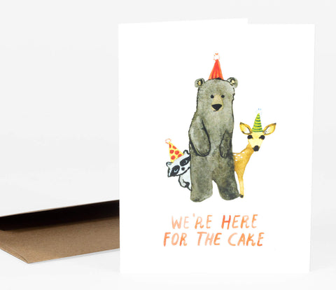 Greeting Card | Here for the Cake by Little Truths Studio - Maude Kids Decor