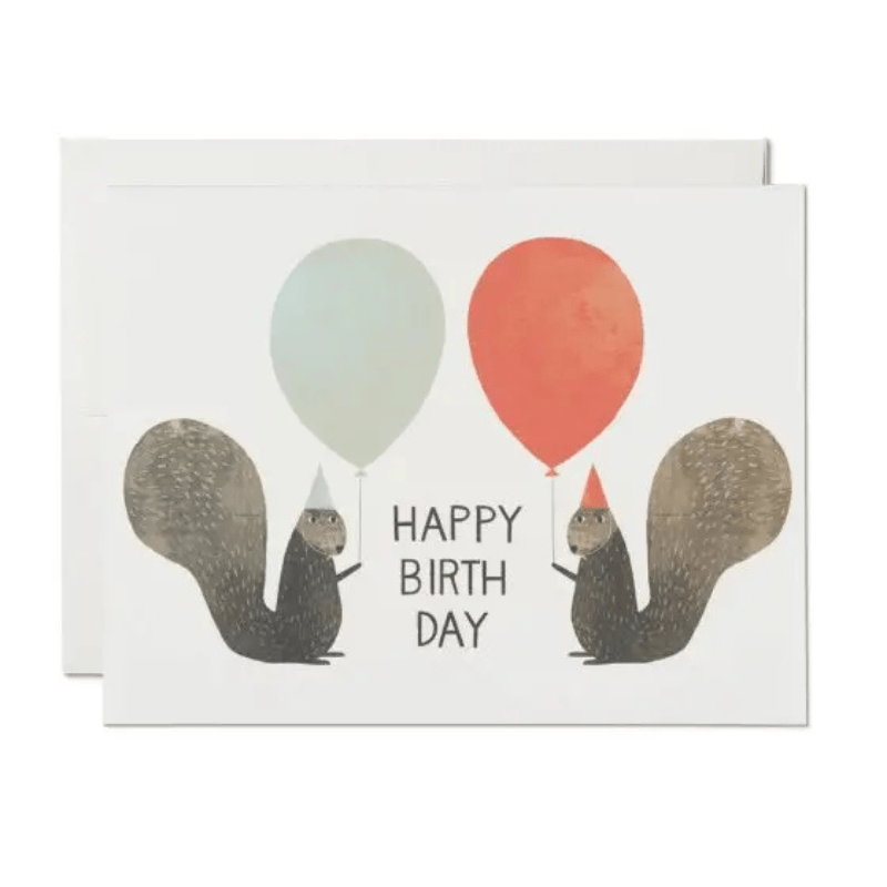 Greeting Card | Party Squirrels Birthday by Red Cap Cards - Maude Kids Decor