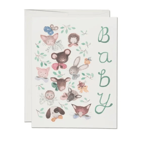 Greeting Card | Pink Noses Baby by Red Cap Cards - Maude Kids Decor