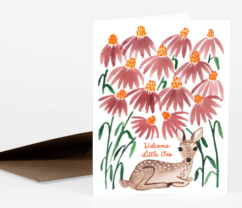 Greeting Card | Welcome Little One Deer by Little Truths Studio - Maude Kids Decor