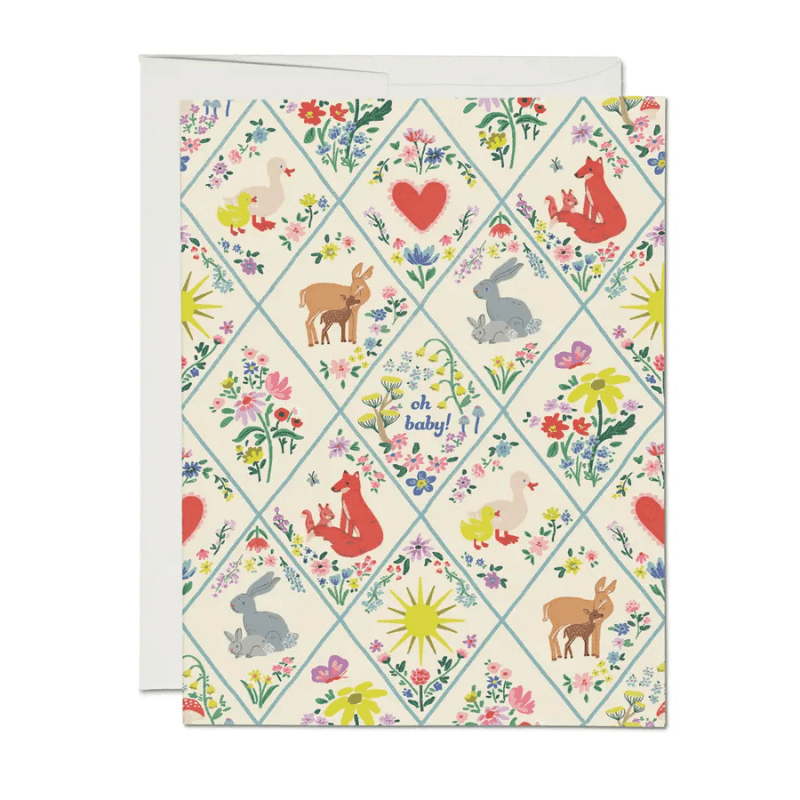 Greeting Card | Woodland Critters Baby by Red Cap Cards - Maude Kids Decor