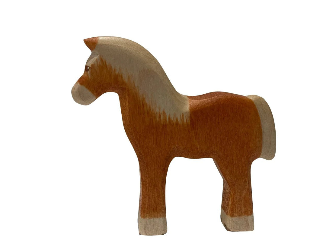 Haflinger Colt Wooden Figurine by HolzWald - Maude Kids Decor