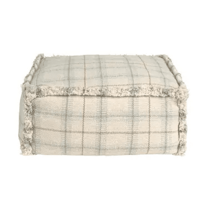 Handloom Pouf Blue Sage by Lorena Canals - Maude Kids Decor