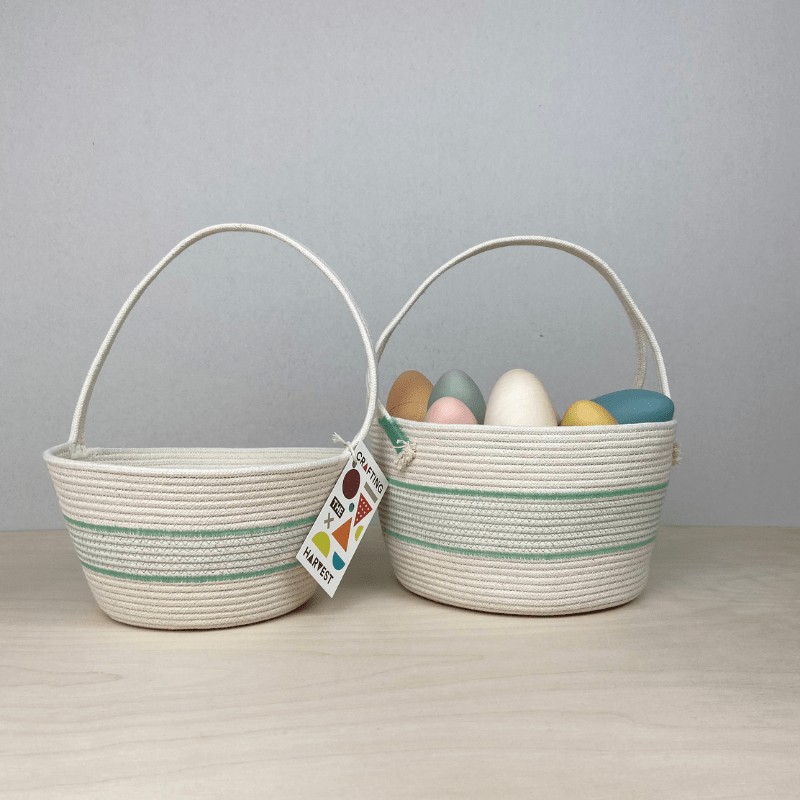 Handmade Cotton Rope Easter Basket | Big by Crafting the Harvest - Maude Kids Decor