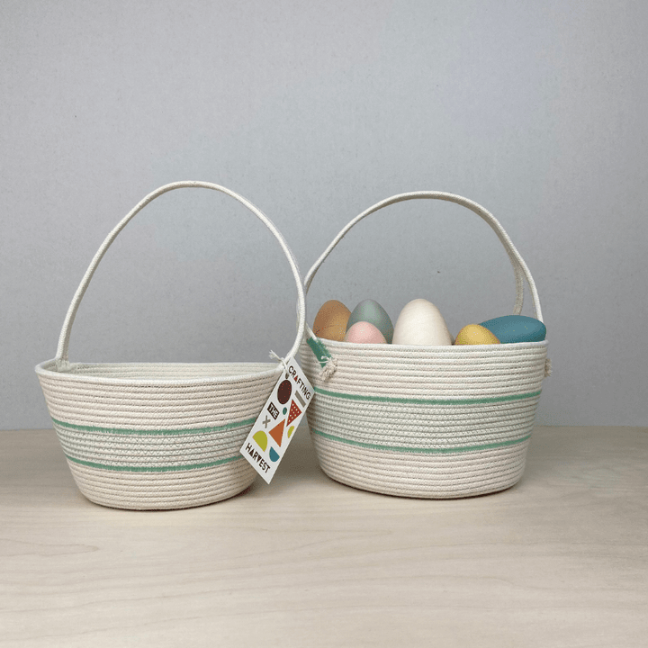 Handmade Cotton Rope Easter Basket | Big by Crafting the Harvest - Maude Kids Decor
