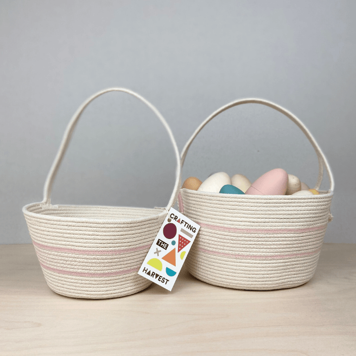 Handmade Cotton Rope Easter Basket | Big by Crafting the Harvest - Maude Kids Decor