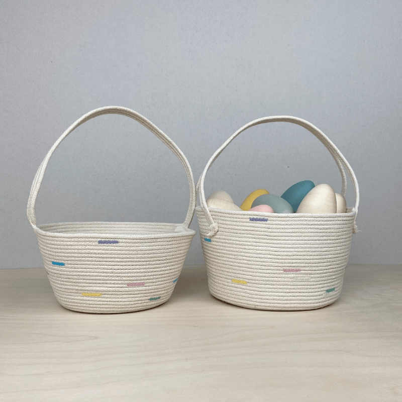 Handmade Cotton Rope Easter Basket | Big by Crafting the Harvest - Maude Kids Decor