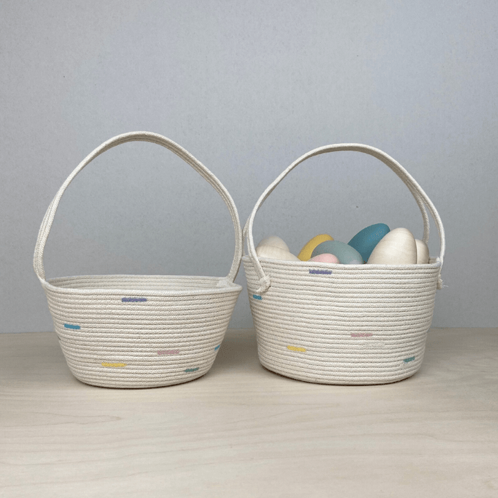 Handmade Cotton Rope Easter Basket | Big by Crafting the Harvest - Maude Kids Decor