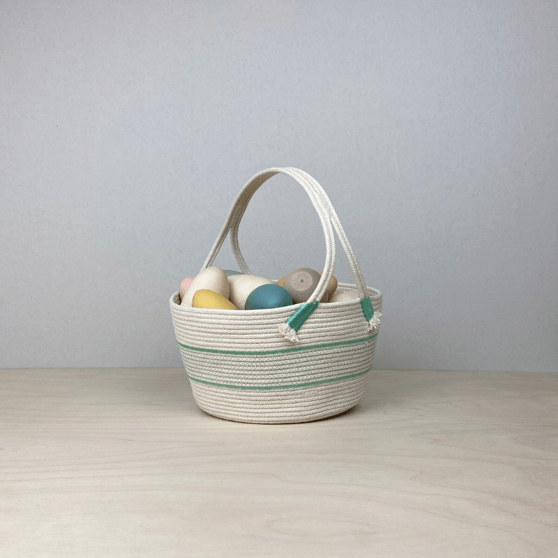 Handmade Cotton Rope Easter Basket | Big by Crafting the Harvest - Maude Kids Decor