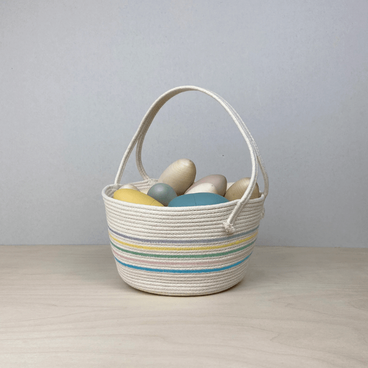 Handmade Cotton Rope Easter Basket | Big by Crafting the Harvest - Maude Kids Decor