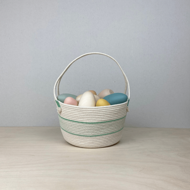 Handmade Cotton Rope Easter Basket | Big by Crafting the Harvest - Maude Kids Decor