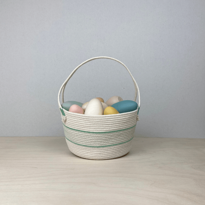 Handmade Cotton Rope Easter Basket | Big by Crafting the Harvest - Maude Kids Decor