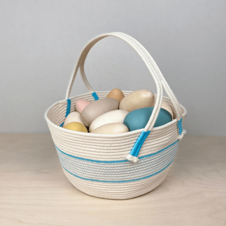 Handmade Cotton Rope Easter Basket | Big by Crafting the Harvest - Maude Kids Decor