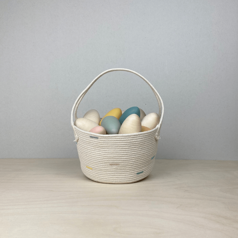 Handmade Cotton Rope Easter Basket | Big by Crafting the Harvest - Maude Kids Decor