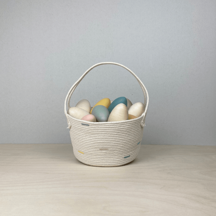 Handmade Cotton Rope Easter Basket | Big by Crafting the Harvest - Maude Kids Decor