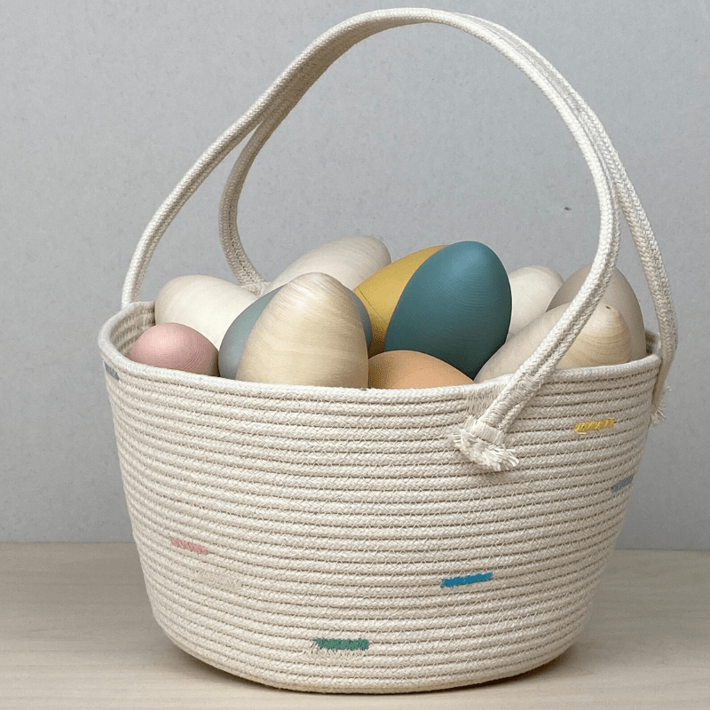 Handmade Cotton Rope Easter Basket | Big by Crafting the Harvest - Maude Kids Decor