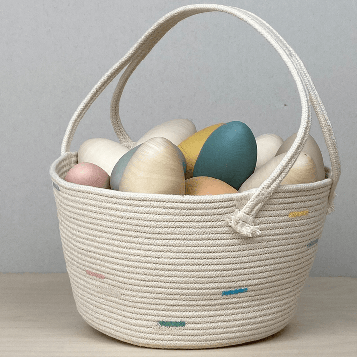 Handmade Cotton Rope Easter Basket | Big by Crafting the Harvest - Maude Kids Decor