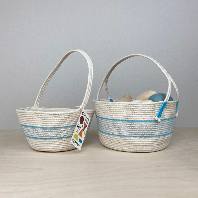 Handmade Cotton Rope Easter Basket | Big by Crafting the Harvest - Maude Kids Decor