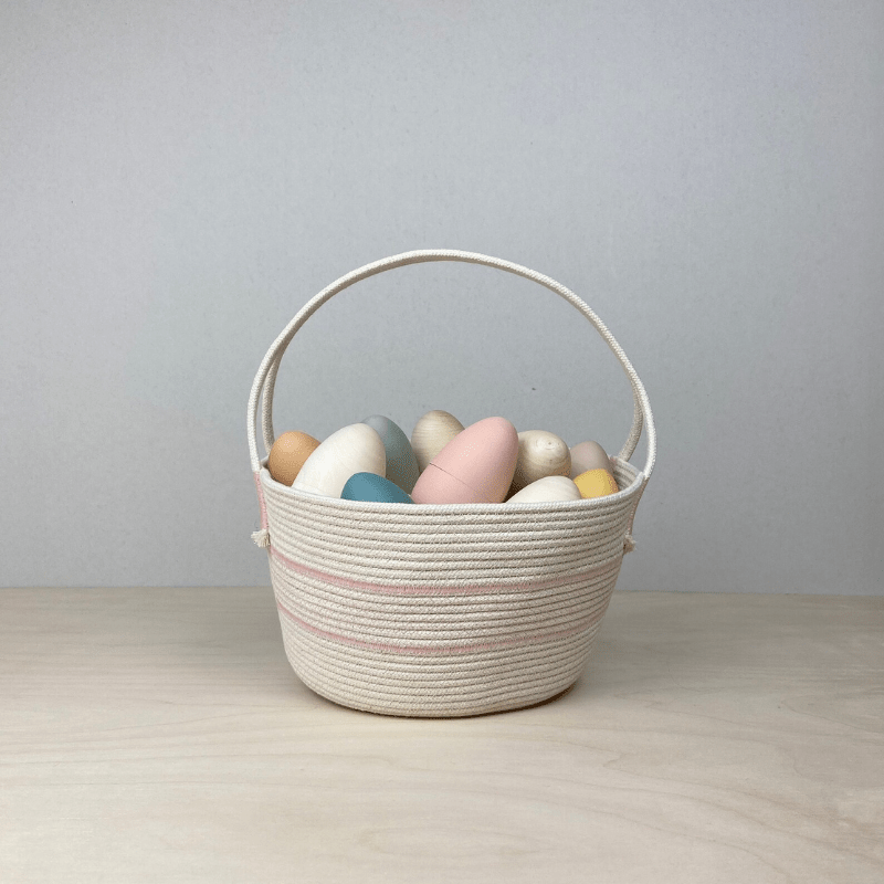 Handmade Cotton Rope Easter Basket | Big by Crafting the Harvest - Maude Kids Decor