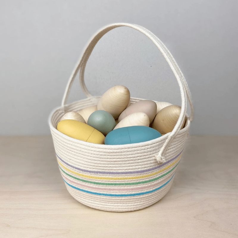 Handmade Cotton Rope Easter Basket | Big by Crafting the Harvest - Maude Kids Decor