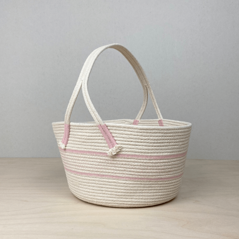 Handmade Cotton Rope Easter Basket | Big by Crafting the Harvest - Maude Kids Decor
