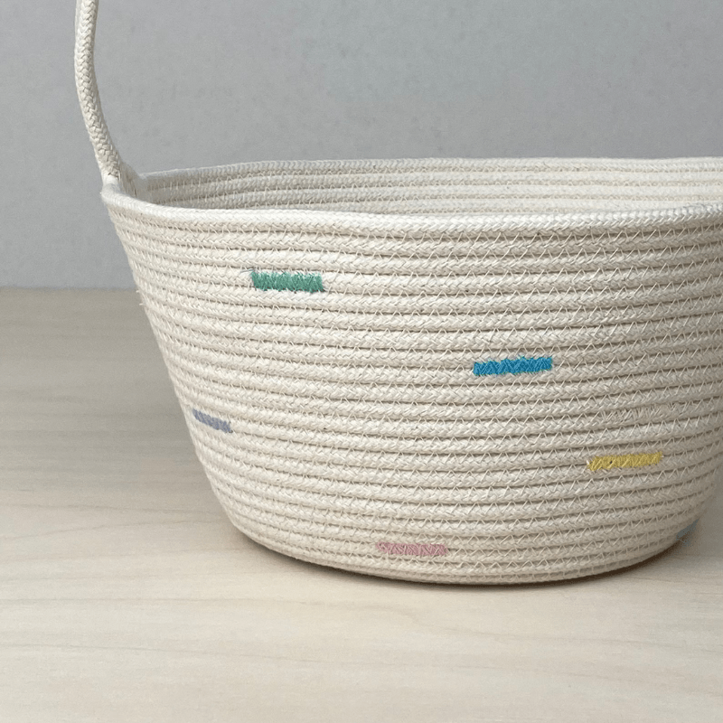 Handmade Cotton Rope Easter Basket | Original by Crafting the Harvest - Maude Kids Decor
