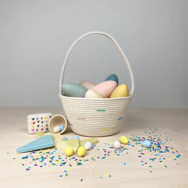 Handmade Cotton Rope Easter Basket | Original by Crafting the Harvest - Maude Kids Decor