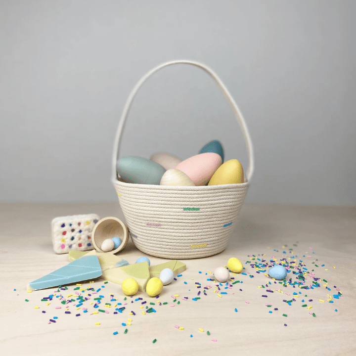 Handmade Cotton Rope Easter Basket | Original by Crafting the Harvest - Maude Kids Decor