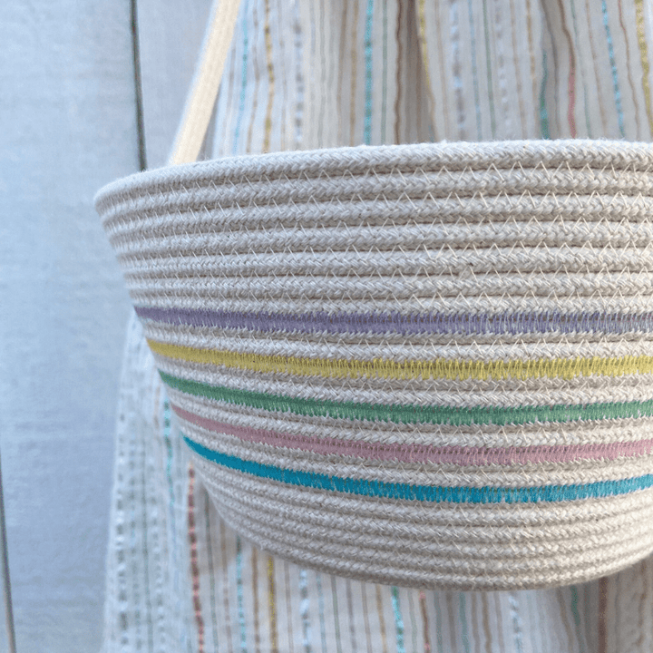 Handmade Cotton Rope Easter Basket | Original by Crafting the Harvest - Maude Kids Decor