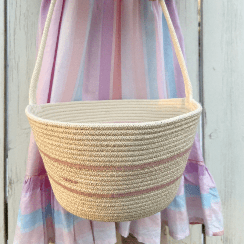 Handmade Cotton Rope Easter Basket | Original by Crafting the Harvest - Maude Kids Decor